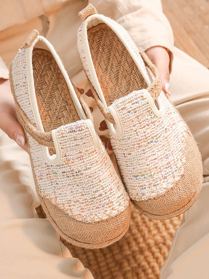 Summer Linen Cotton Flat Shoes Xx1001