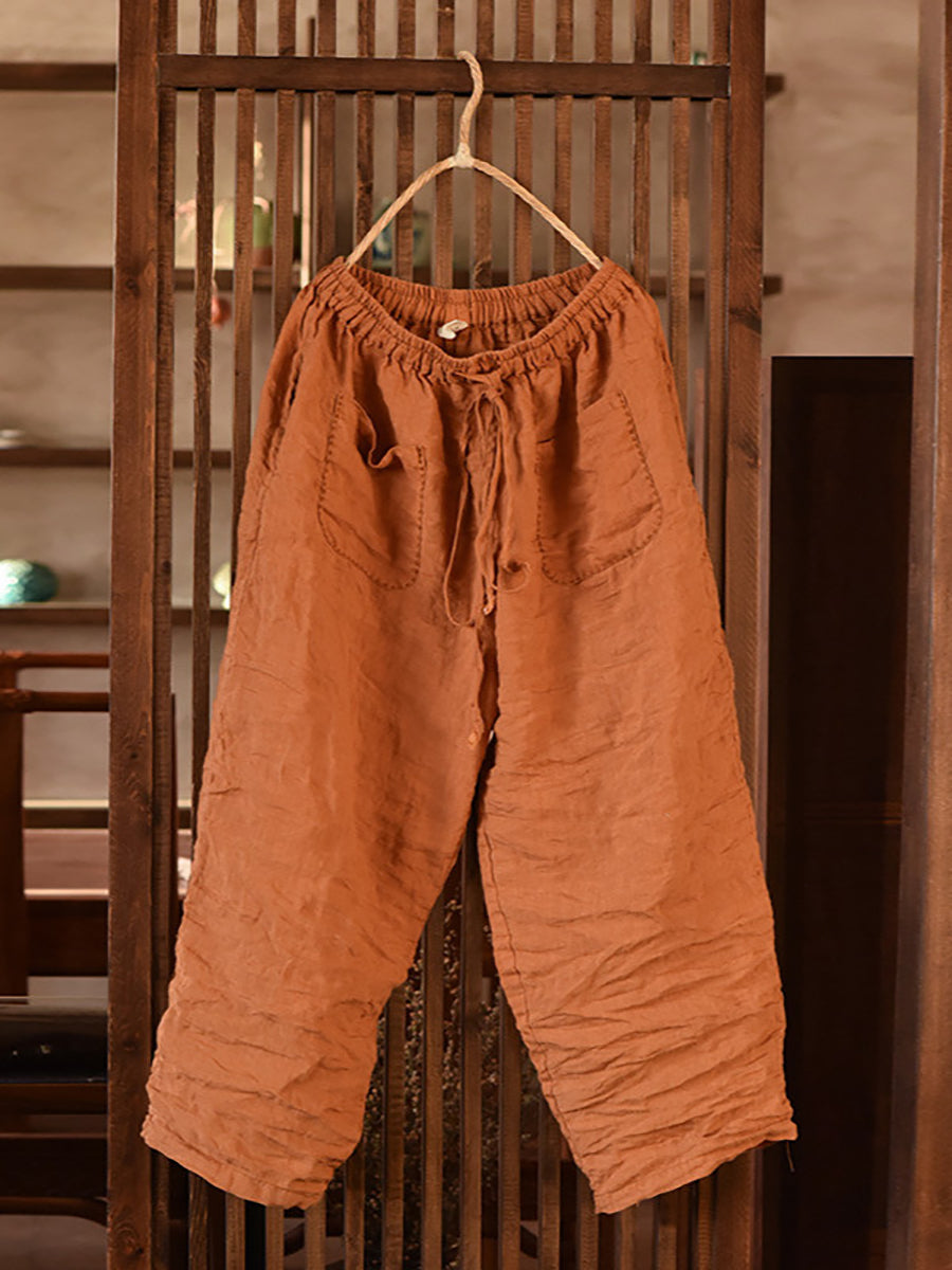 Summer Ramie Harem Pants Bn1008