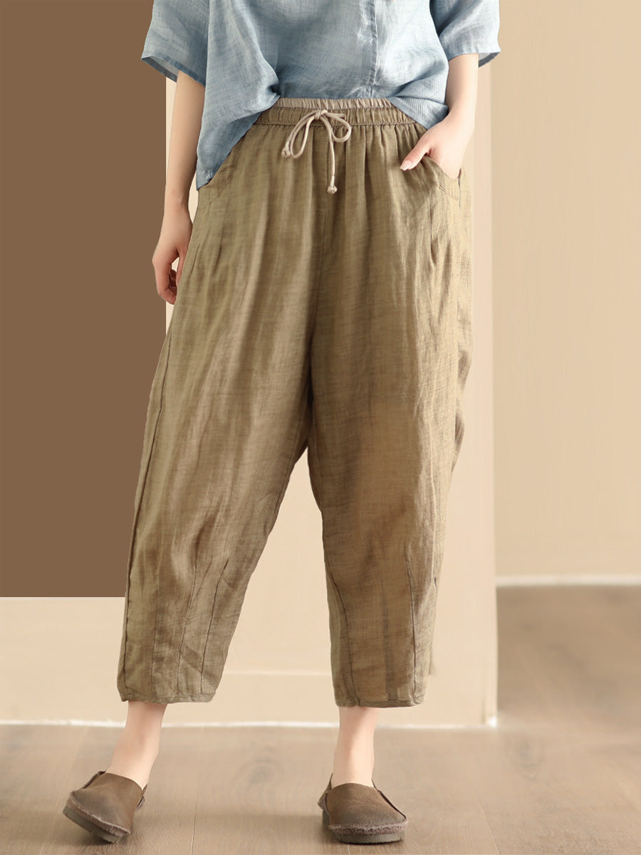 Summer Ramie Harem Pants Cx024