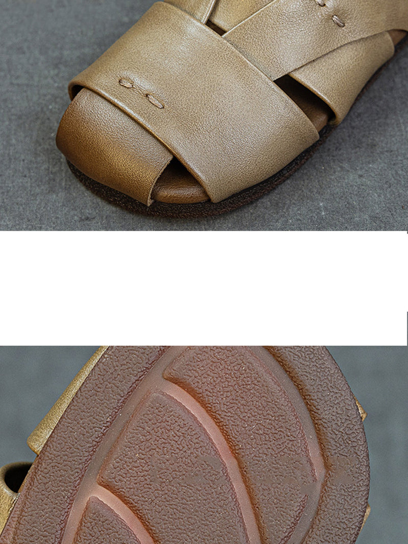 Flat Genuine Leather Sandals