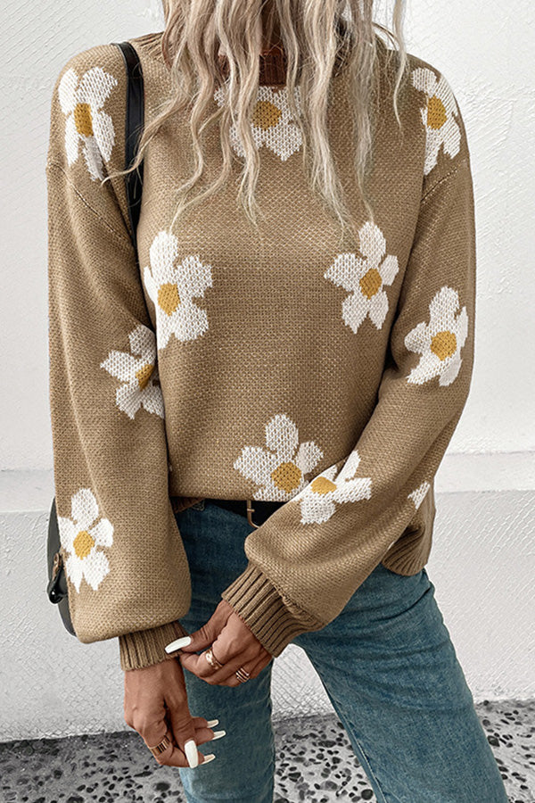 New Autumn and Winter Fashionable Long-sleeved Jacquard Sweater