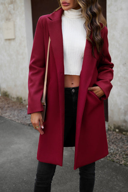 Wool Blend Longline Coat