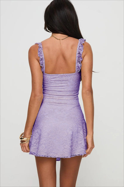 Lace Cami Slim Mini Dress