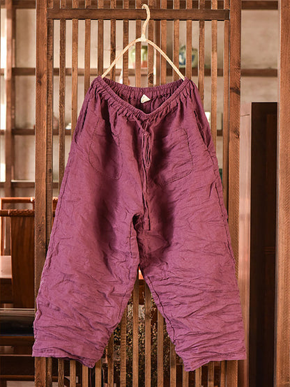 Summer Linen Harem Pants Oo1054