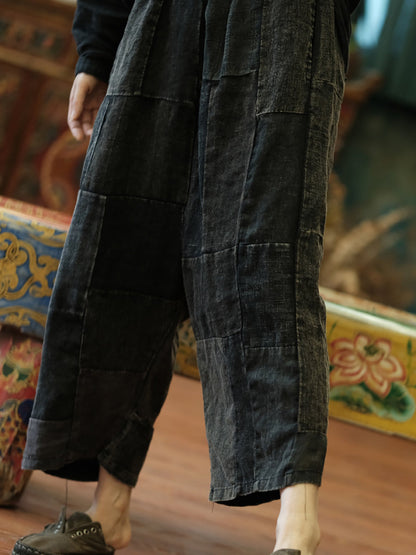Spliced Summer Wide-leg Pants Ty1010
