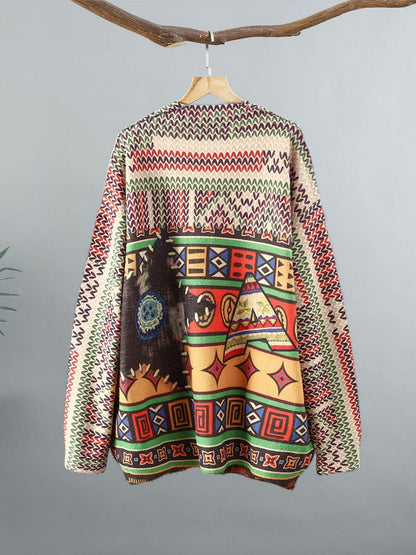 Spring Knitted Cardigan Sweater Sc1054