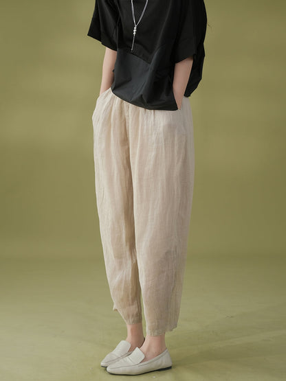 Summer Ramie Harem Pants Kl1022