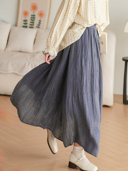 Ramie Loose Skirt Kl1030