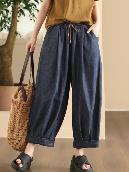 Summer Denim Loose Harem Pants Fd003