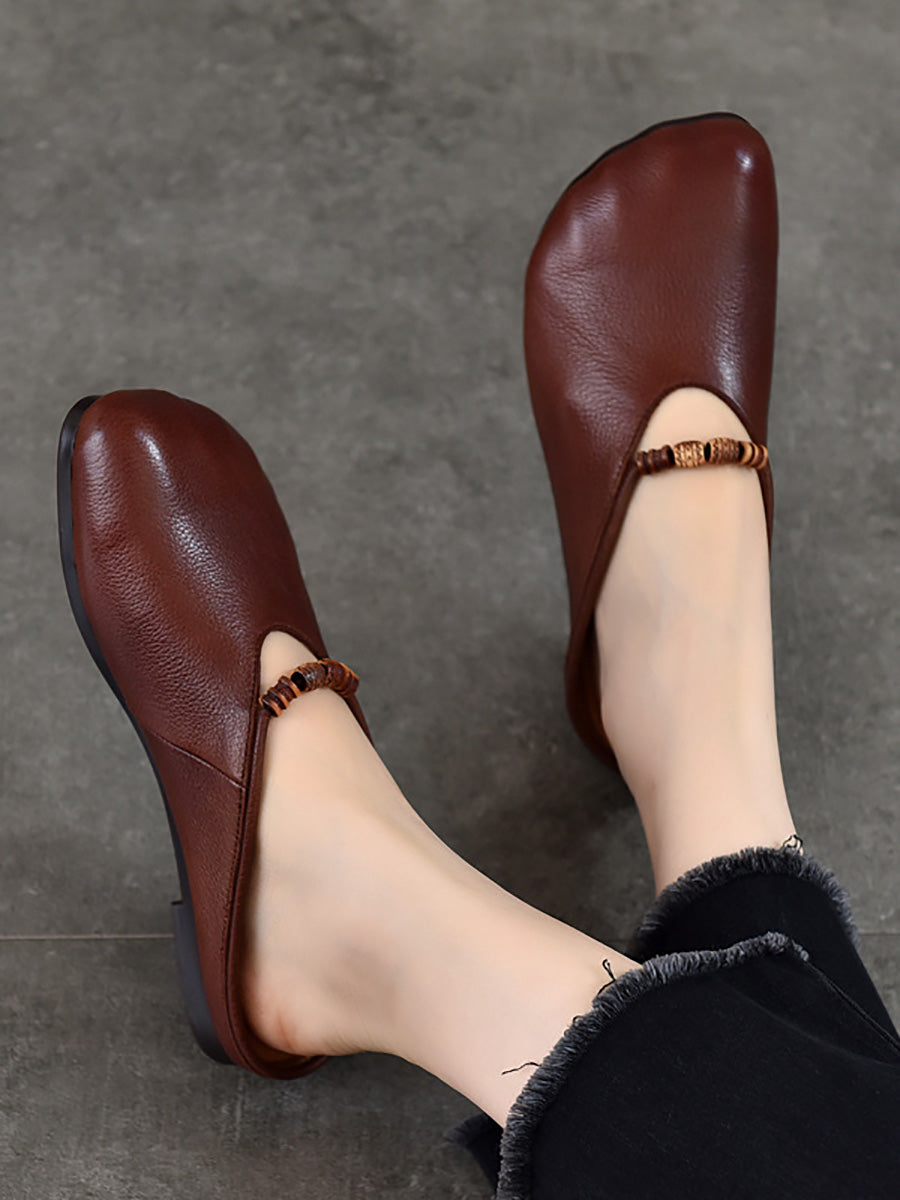 Summer Leather Soft Sandals