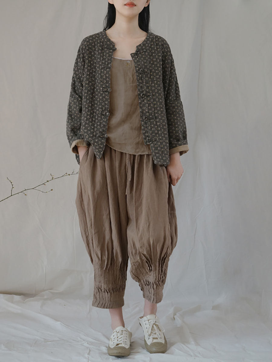 Autumn Button-up Cotton Coat As1036