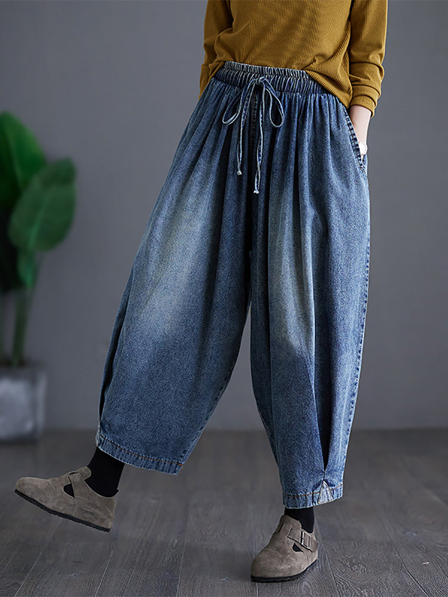 Summer Washed Wide-leg Denim Pants Co1020