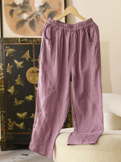 Summer Thin Ramie Harem Pants Cx051