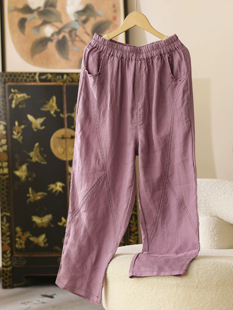 Summer Thin Ramie Harem Pants Cx051