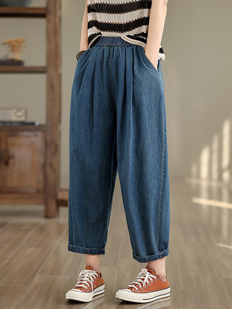 Summer Denim Loose Harem Pants Op1007