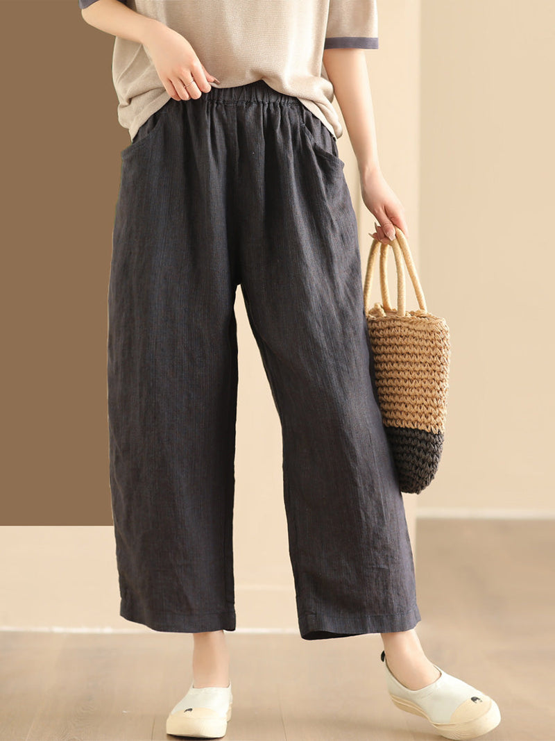 Summer Linen Wide-leg Pants Aa1017