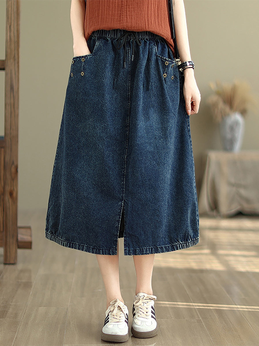 Summer Denim Skirt Kl1036