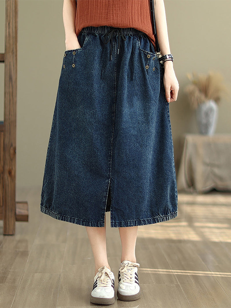 Summer Denim Skirt Kl1036