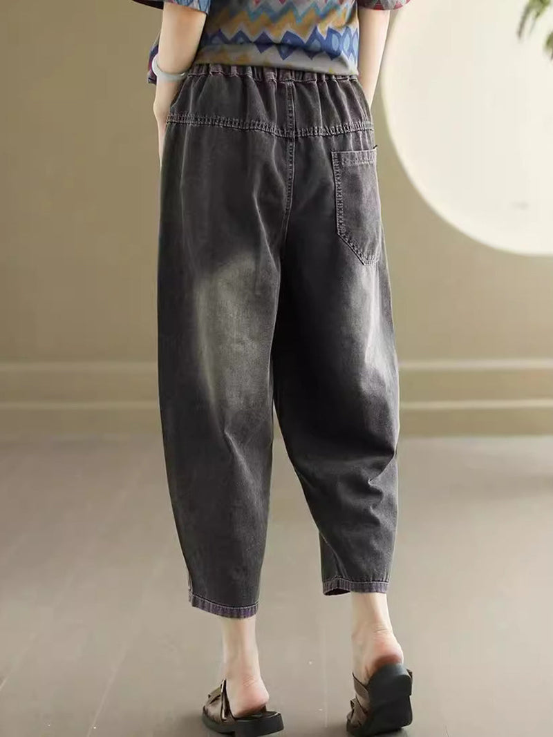 Summer Embroidery Denim Pants As1048
