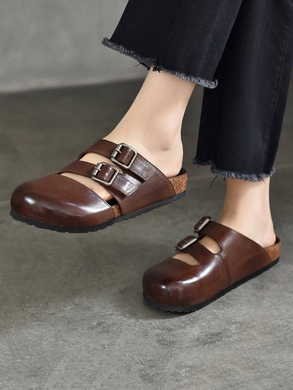 Summer Leather Flat Birkenstock Slippers Ui1024
