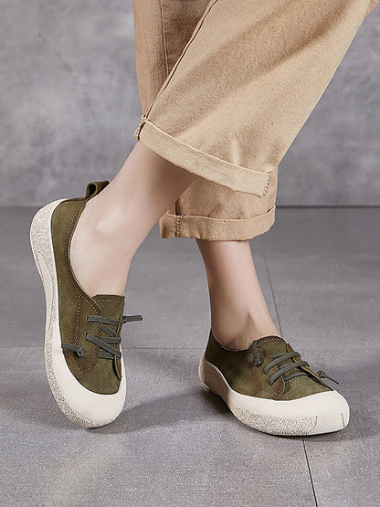 Genuine Leather Flat Summer Shoes