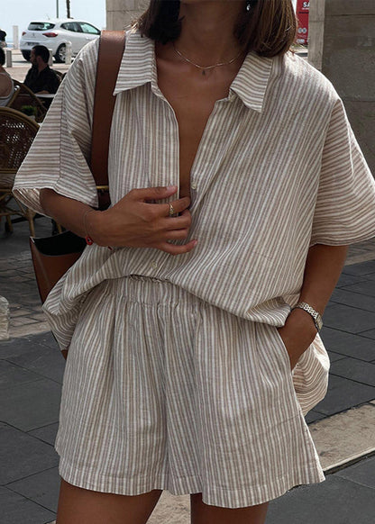 Striped Linen Two-piece Set – Relaxed Summer Staple
