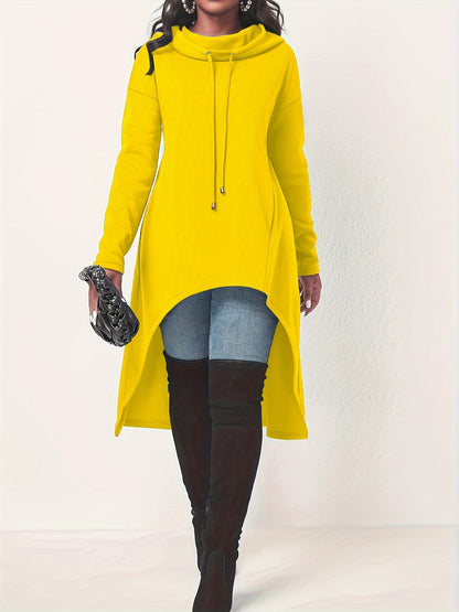 Long Sleeve Drawstring Hoodie Sweatshirt Kr0741