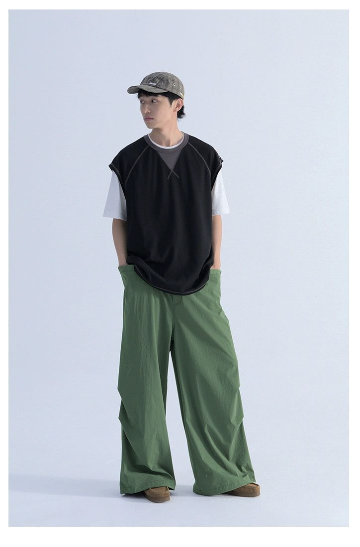 Drapey Track Pants With Drawstring