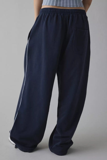 Elastic Waist Loose Fit Pants