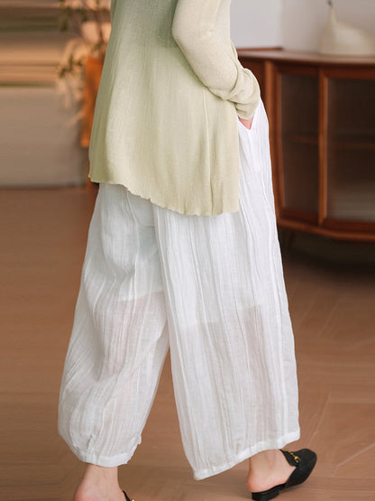 Summer Linen Harem Pants Sc1034