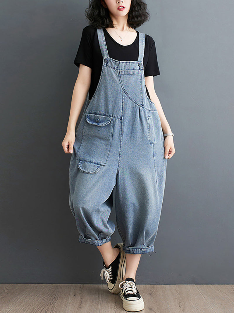 Summer Loose Denim Jumpsuits Xx1050