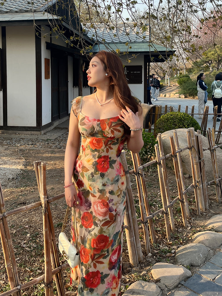 Oil Painting Maxi Dress