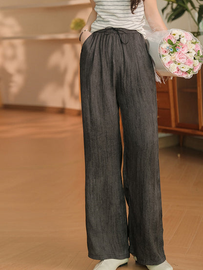 Summer Straight Linen Pants Op1055