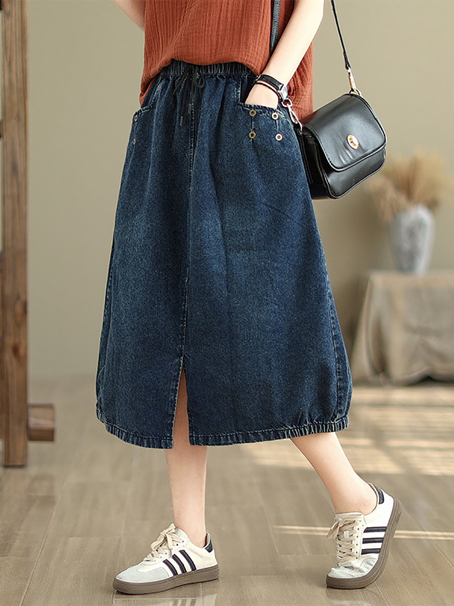 Summer Denim Skirt Kl1036