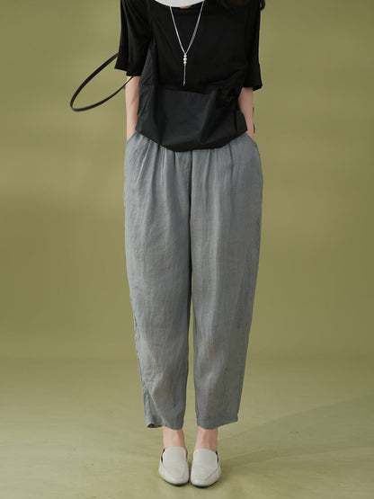 Summer Ramie Harem Pants Kl1022