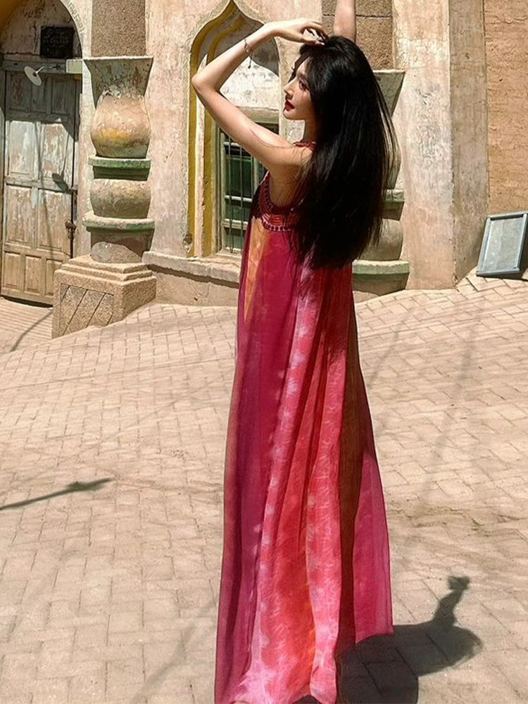 Tie-dye Maxi Dress for