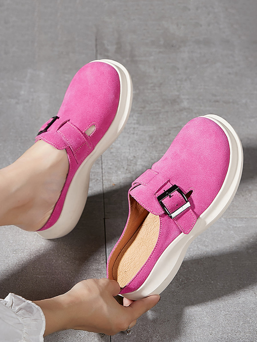 Summer Suded Leather Slippers As1015