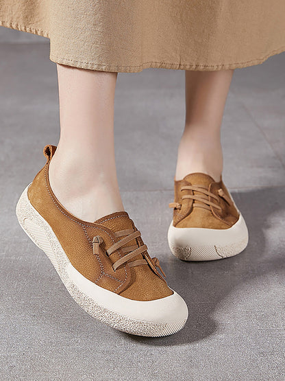 Genuine Leather Flat Summer Shoes