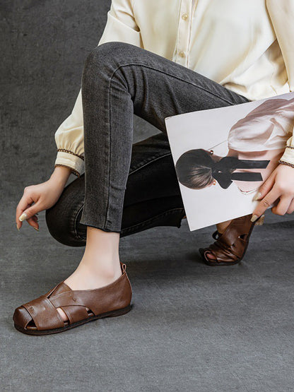 Flat Genuine Leather Sandals