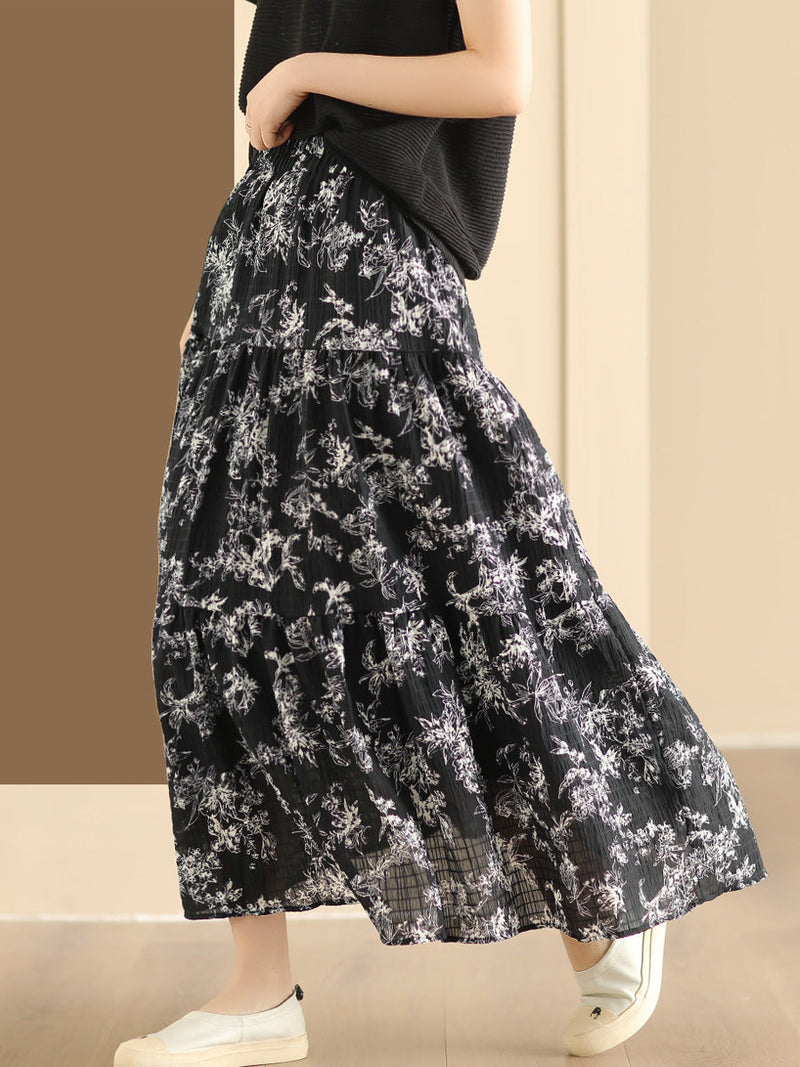 Summer Cotton Loose Skirt Cv1037