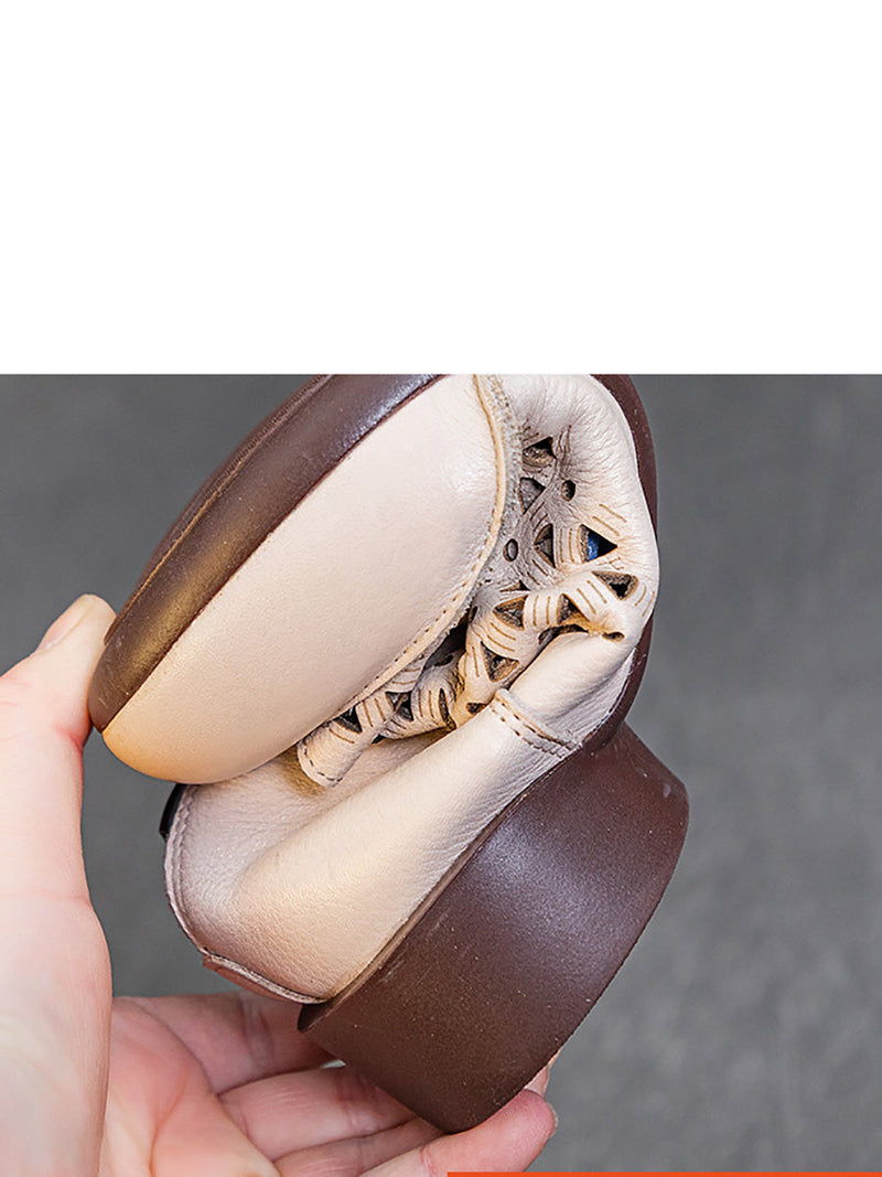 Summer Leather Soft Cutout Boots Ui1029