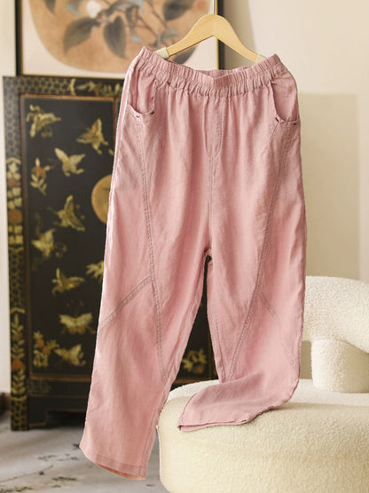 Summer Thin Ramie Harem Pants Cx051