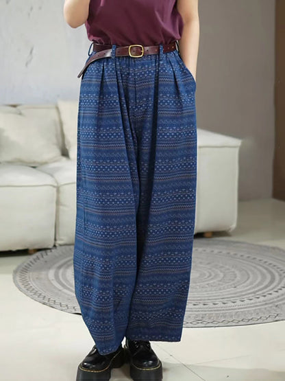 Summer Print Straight-leg Loose Pants Rr1025