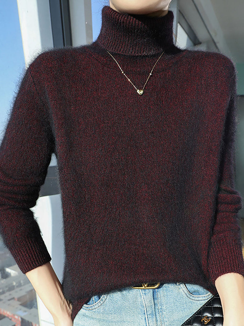 Autumn Turtleneck 100%wool Soft Sweater Ba1060
