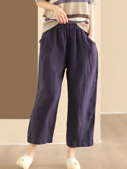 Summer Linen Wide-leg Pants Aa1017