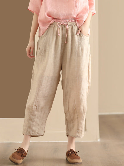 Summer Ramie Harem Pants Cx024
