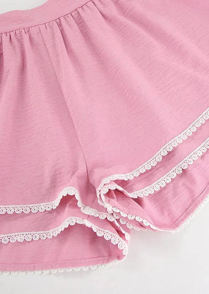 Ruffled Two-piece Set With Lantern Sleeves