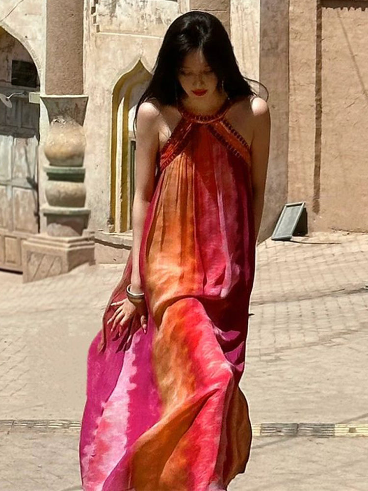 Tie-dye Maxi Dress for