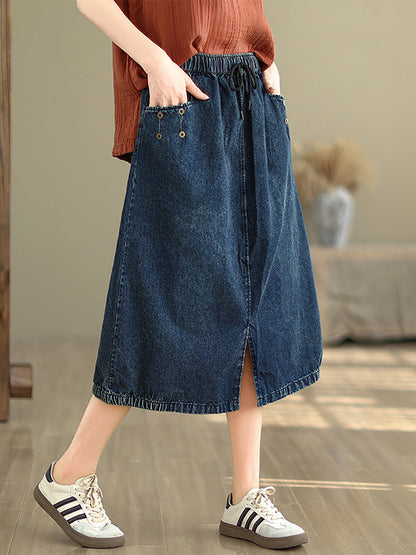 Summer Denim Skirt Kl1036