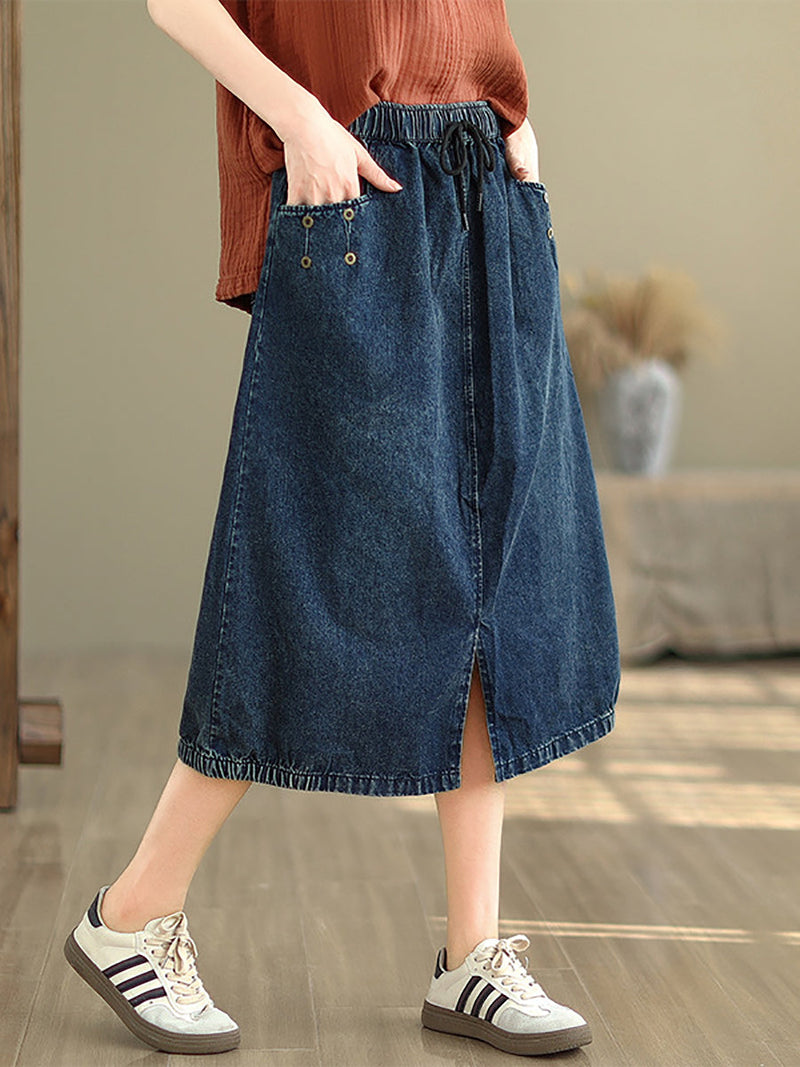 Summer Denim Skirt Kl1036